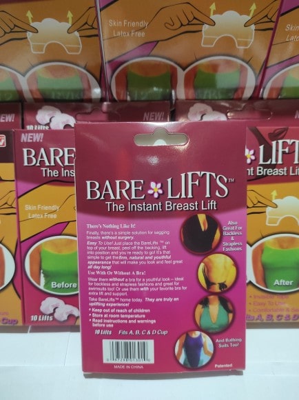 Pack 10 Adesivos Levanta Seios – Efeito Lifting Imediato