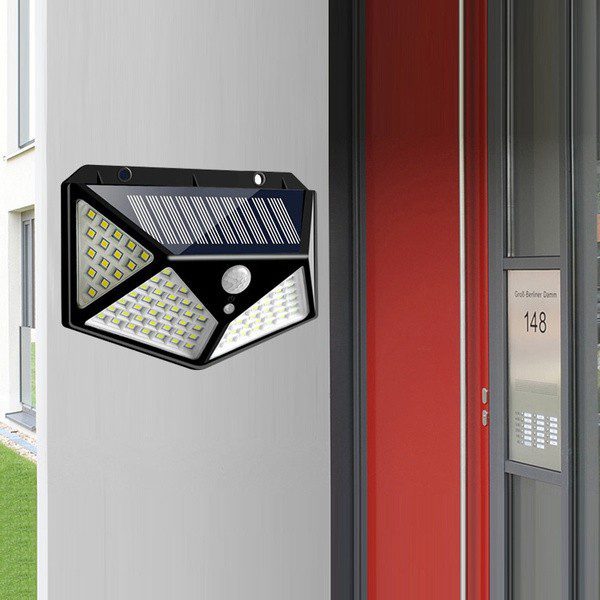 Lâmpada LED Solar de Parede com Sensor - PACK 2 UNIDADES