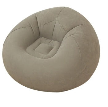 Sofá Insuflável Castanho – Conforto Prático em Qualquer Espaço