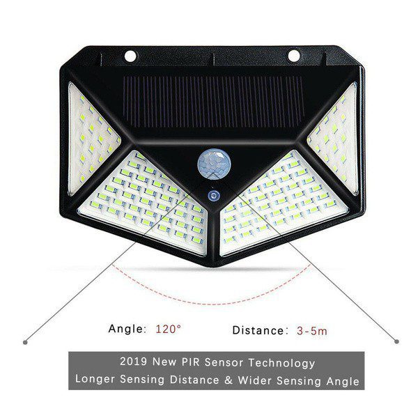 Lâmpada LED Solar de Parede com Sensor - PACK 2 UNIDADES