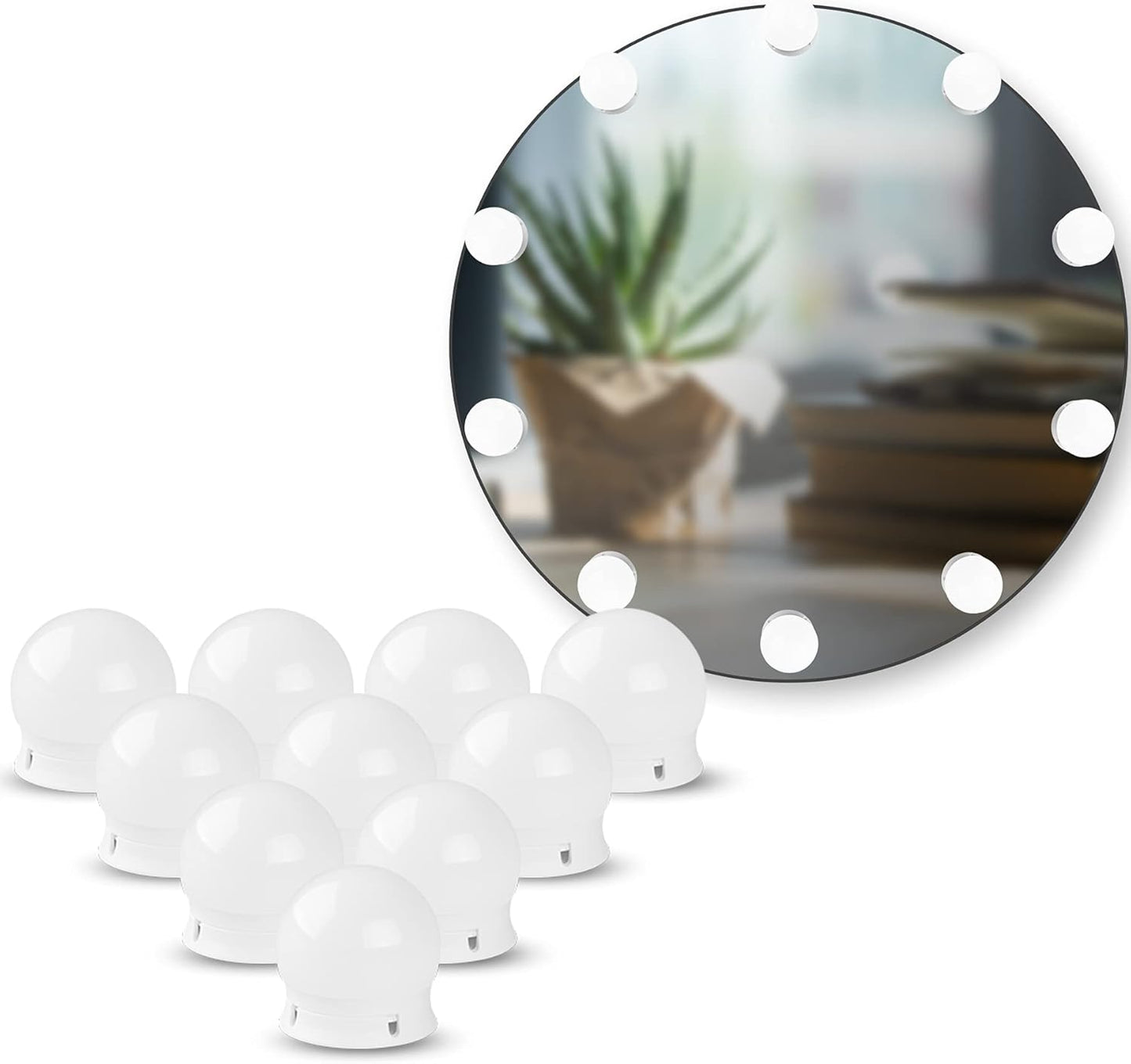Lâmpadas LED para Espelho – Kit com 10 Unidades
