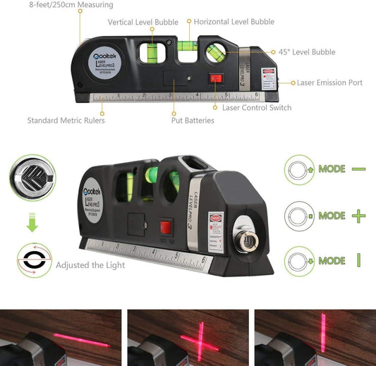 Nível Laser Multifuncional 4 em 1