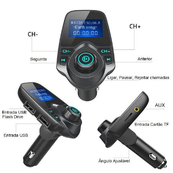 Kit para carro wireless com MP3