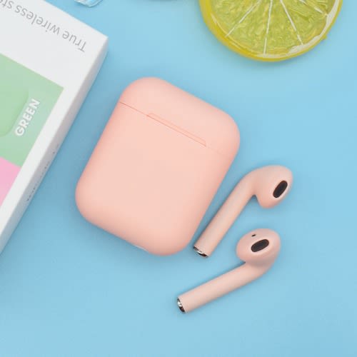 Auriculares i12 TWS Rosa | Bluetooth 5.0, Toque e Smart Sensor