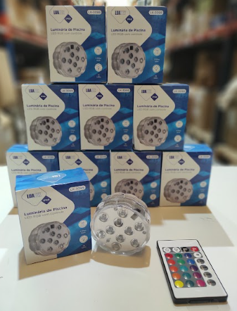 Luz LED Submersível Multicolor – Decoração Brilhante e à Prova de Água