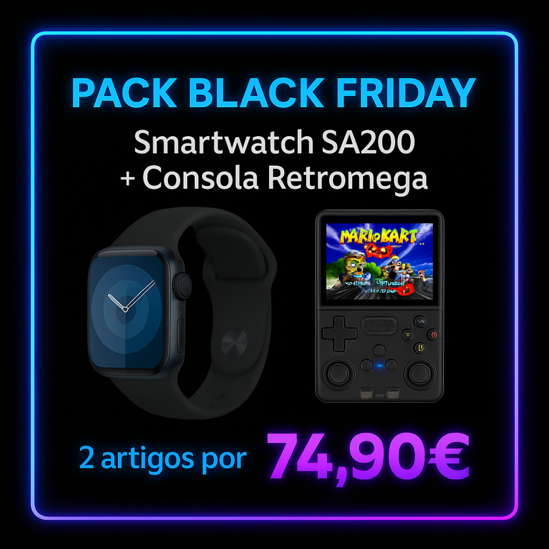 PACKS BLACK FRIDAY – Consola RETROMEGA + Gadget à Escolha (2 artigos por 74,90€)
