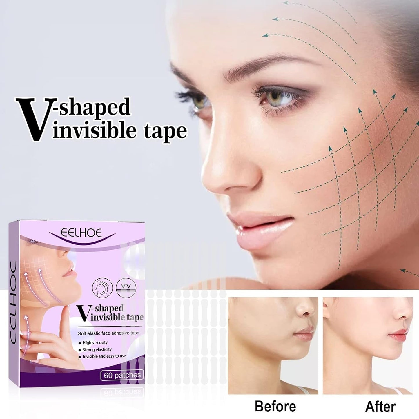 Adesivo para Lifting Facial (120 unidades)