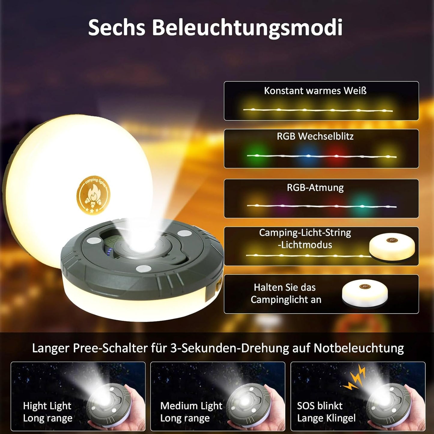 Cordão de Luzes LED Branco Quente – 10 Metros