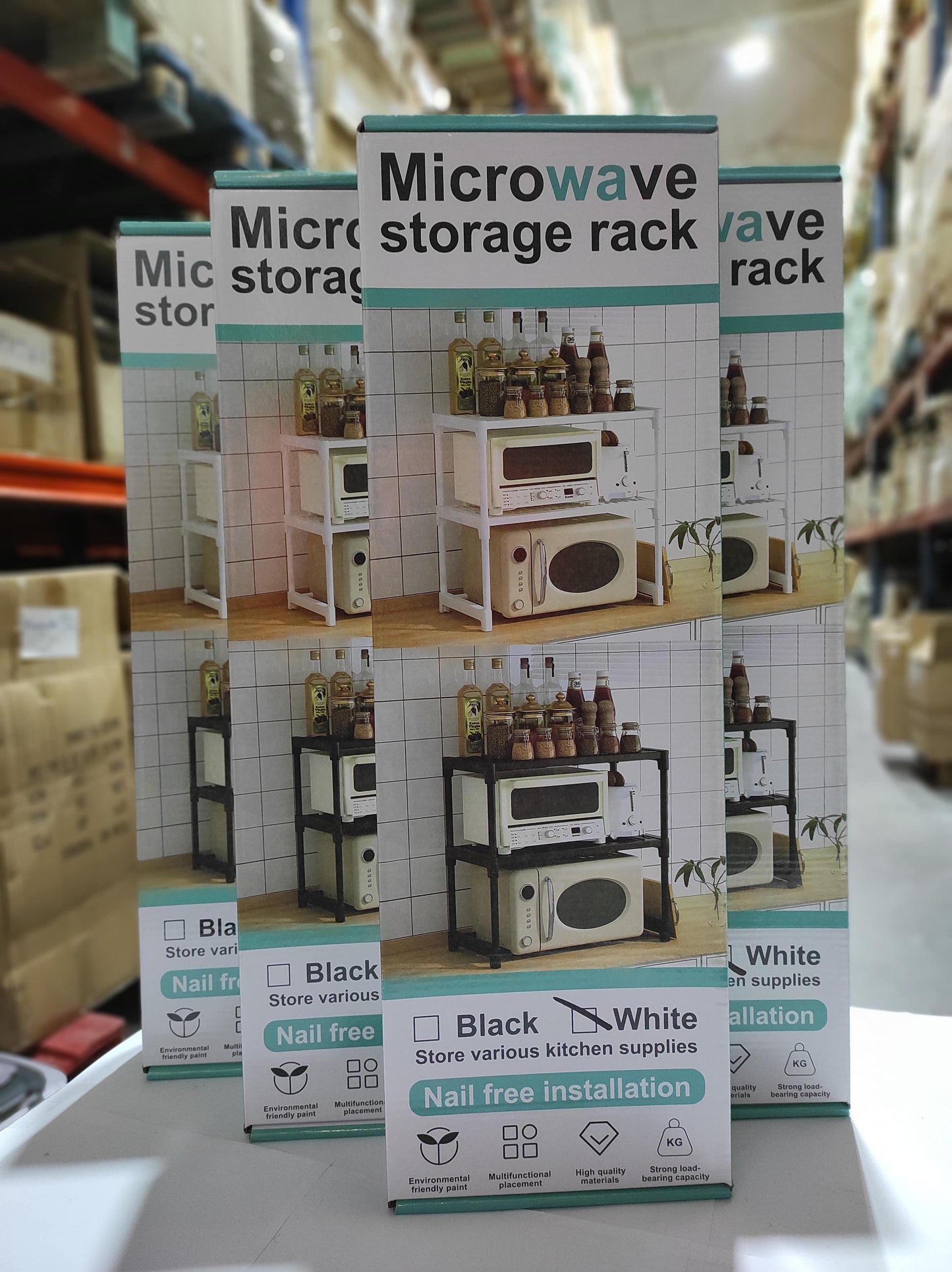 Estante Extensível para Micro-ondas – 3 Níveis