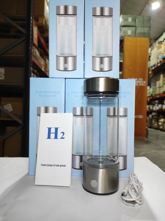 Garrafa Portátil de Água com Hidrogénio