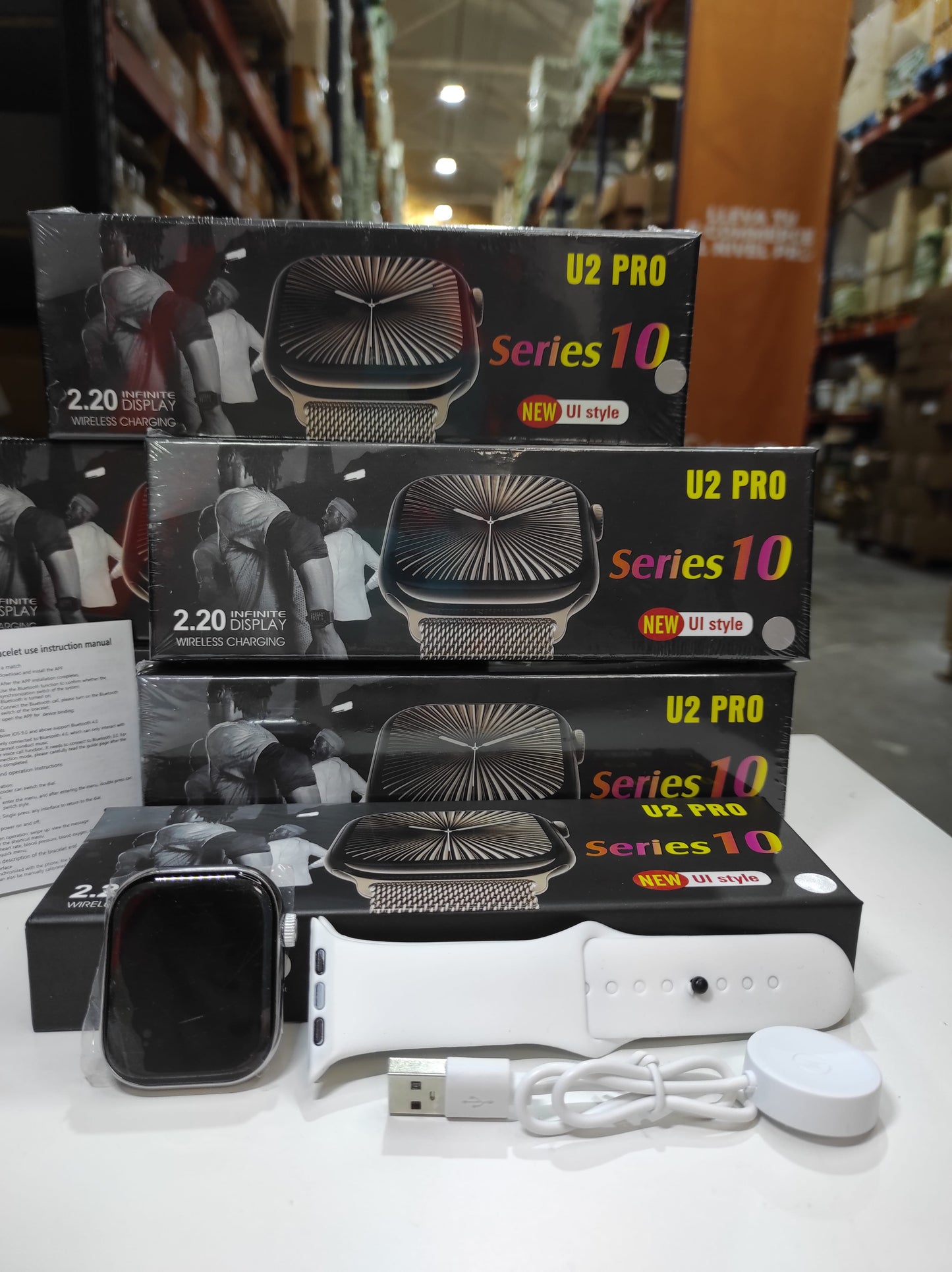 Smartwatch Série 10 com Ecrã de 2.2” – Branco