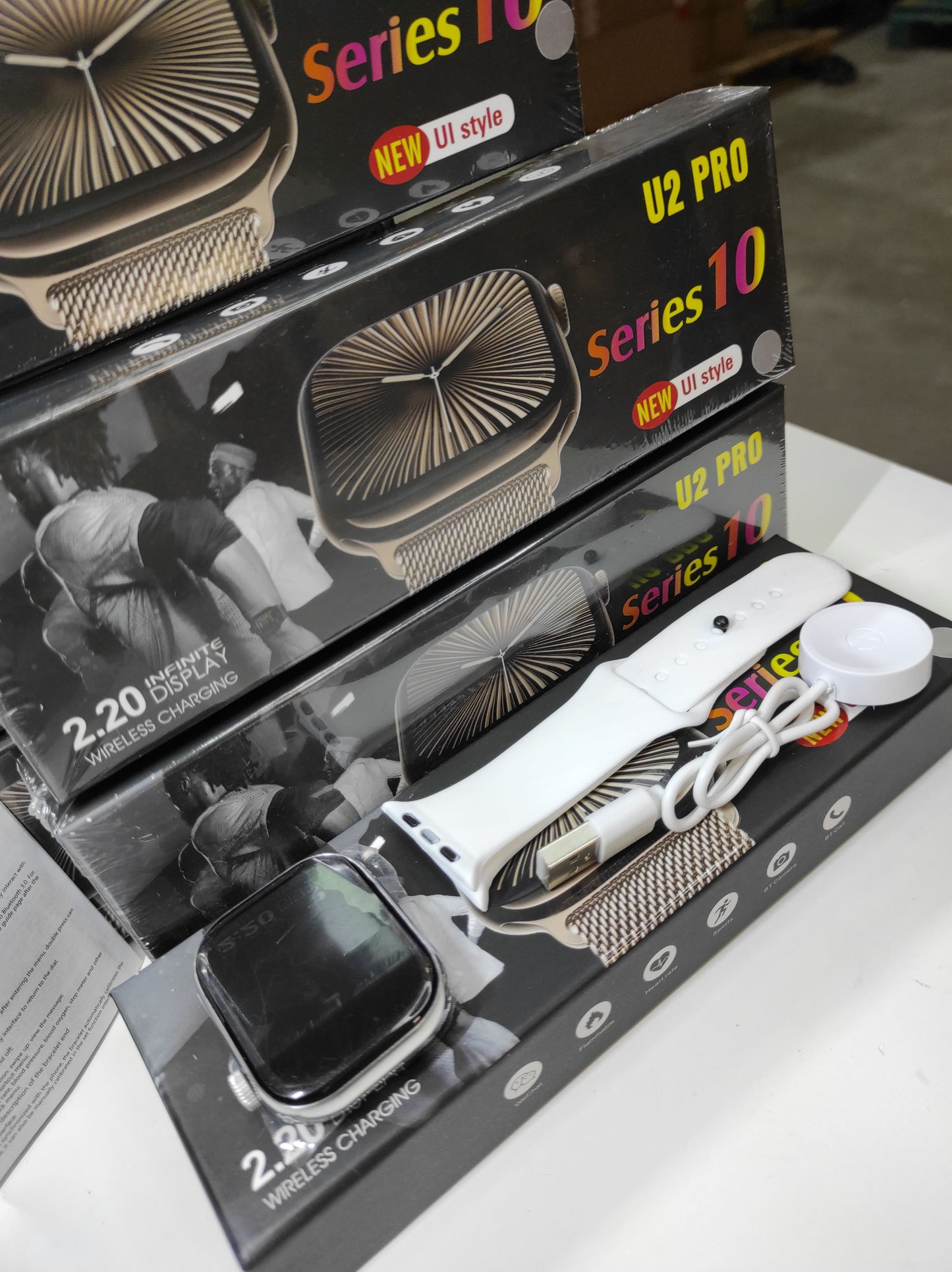 Smartwatch Série 10 com Ecrã de 2.2” – Branco
