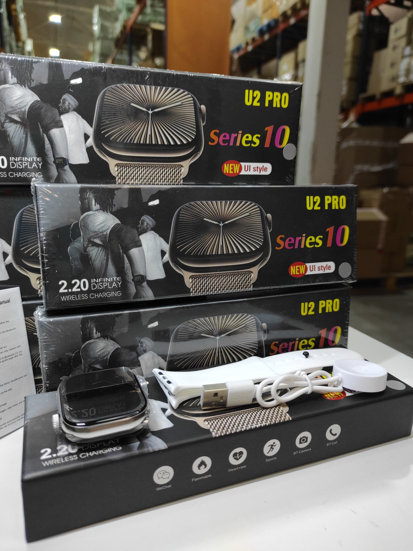 Smartwatch Série 10 com Ecrã de 2.2” – Branco