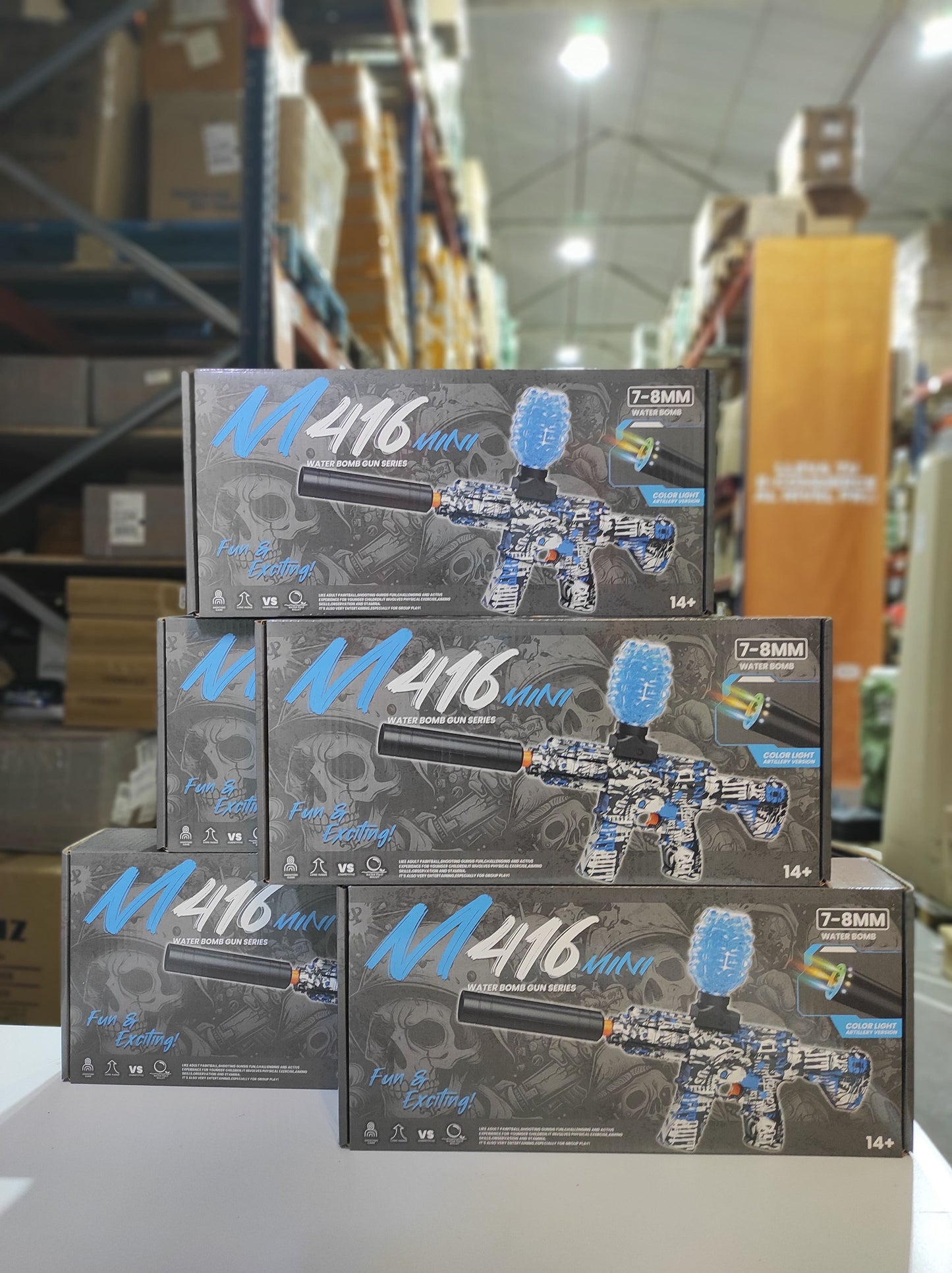 Pistola M416 Hidrogel com 20.000 Munições + Óculos