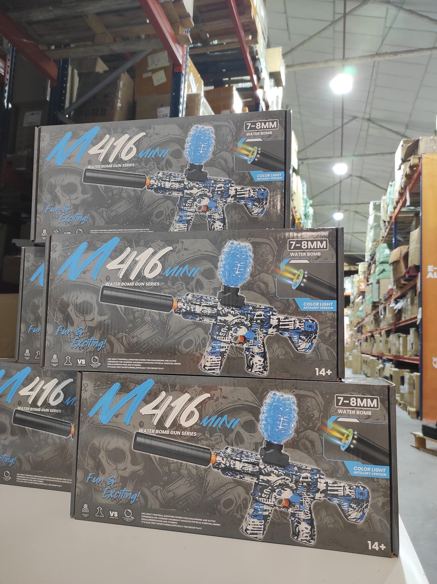 Pistola M416 Hidrogel com 20.000 Munições + Óculos