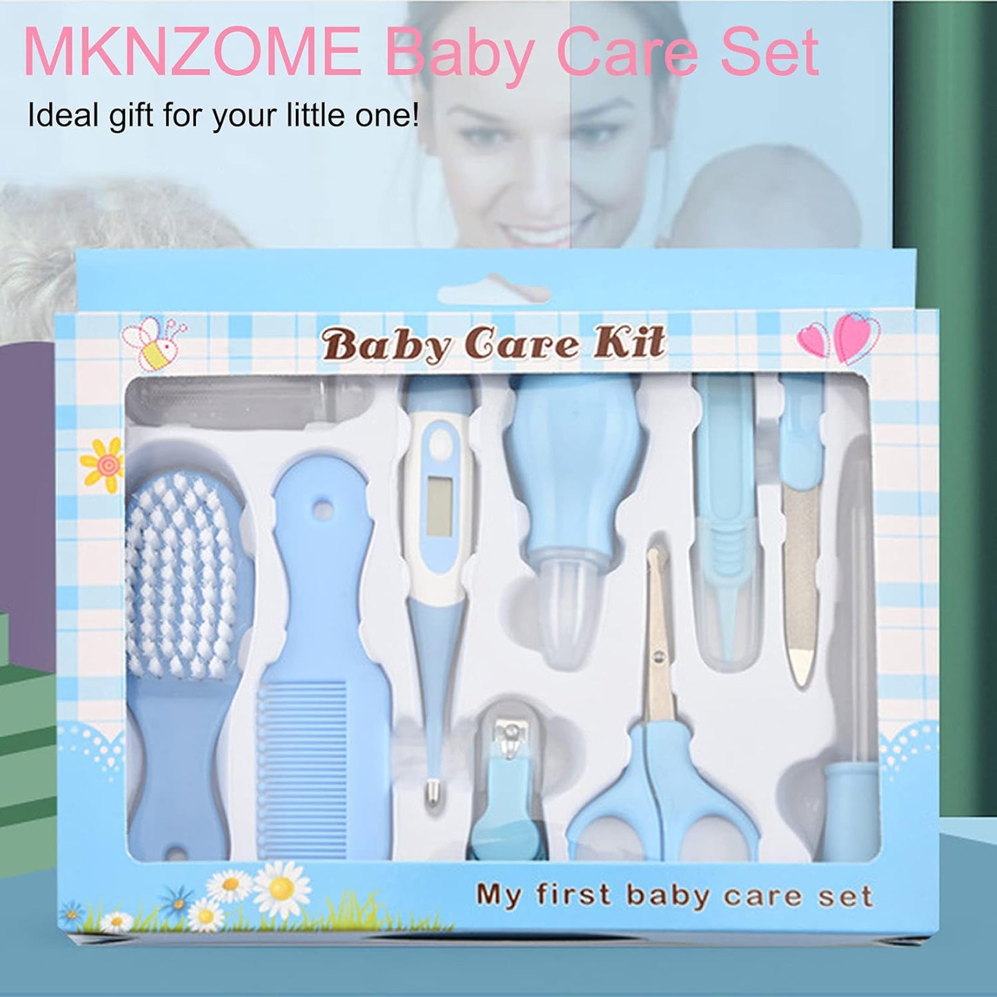 Kit de Higiene 10EM1 para Bebês Recém-Nascidos