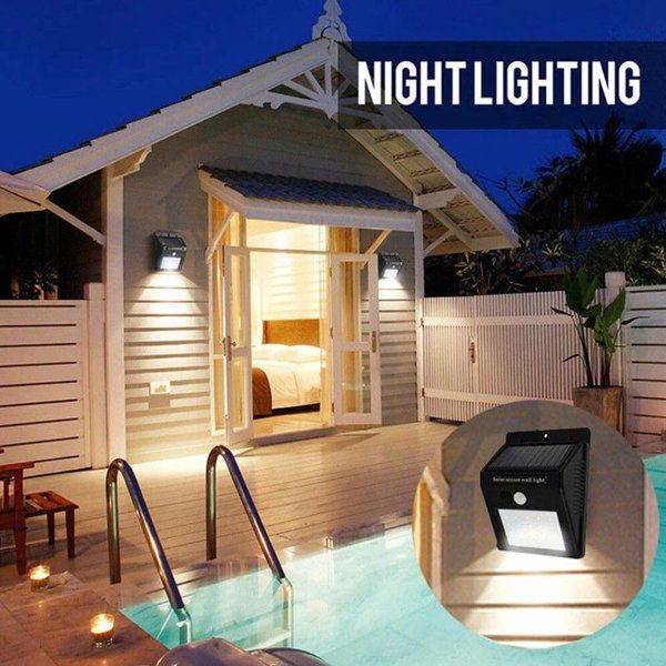 Lâmpada Solar com Sensor Movimento - 112Leds - PACK 2 UNIDADES