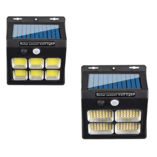 Lâmpada Solar com Sensor Movimento - 112Leds - PACK 2 UNIDADES