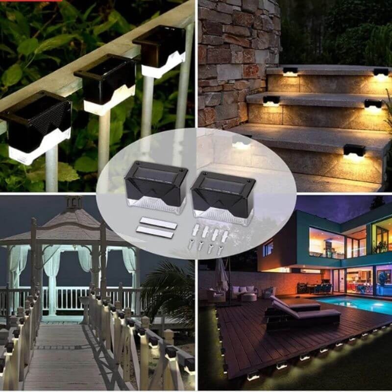 Lâmpada Solar Para Exterior - PACK6 Unidades