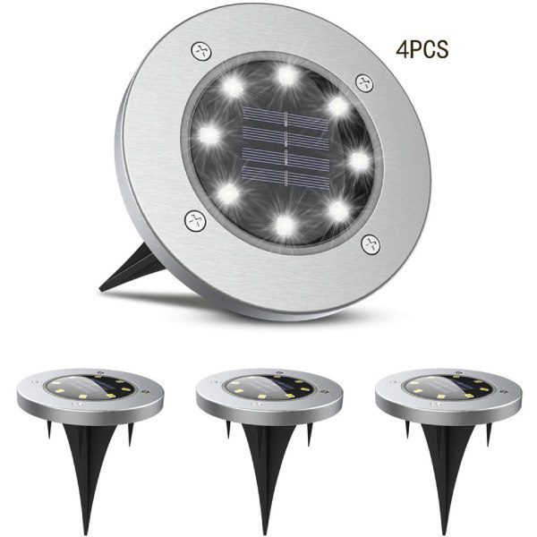 Luz Solar de Solo para Jardim – Pack de 6