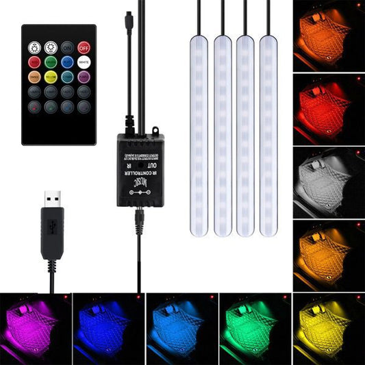 Luzes Led RGB para Carro Usb8