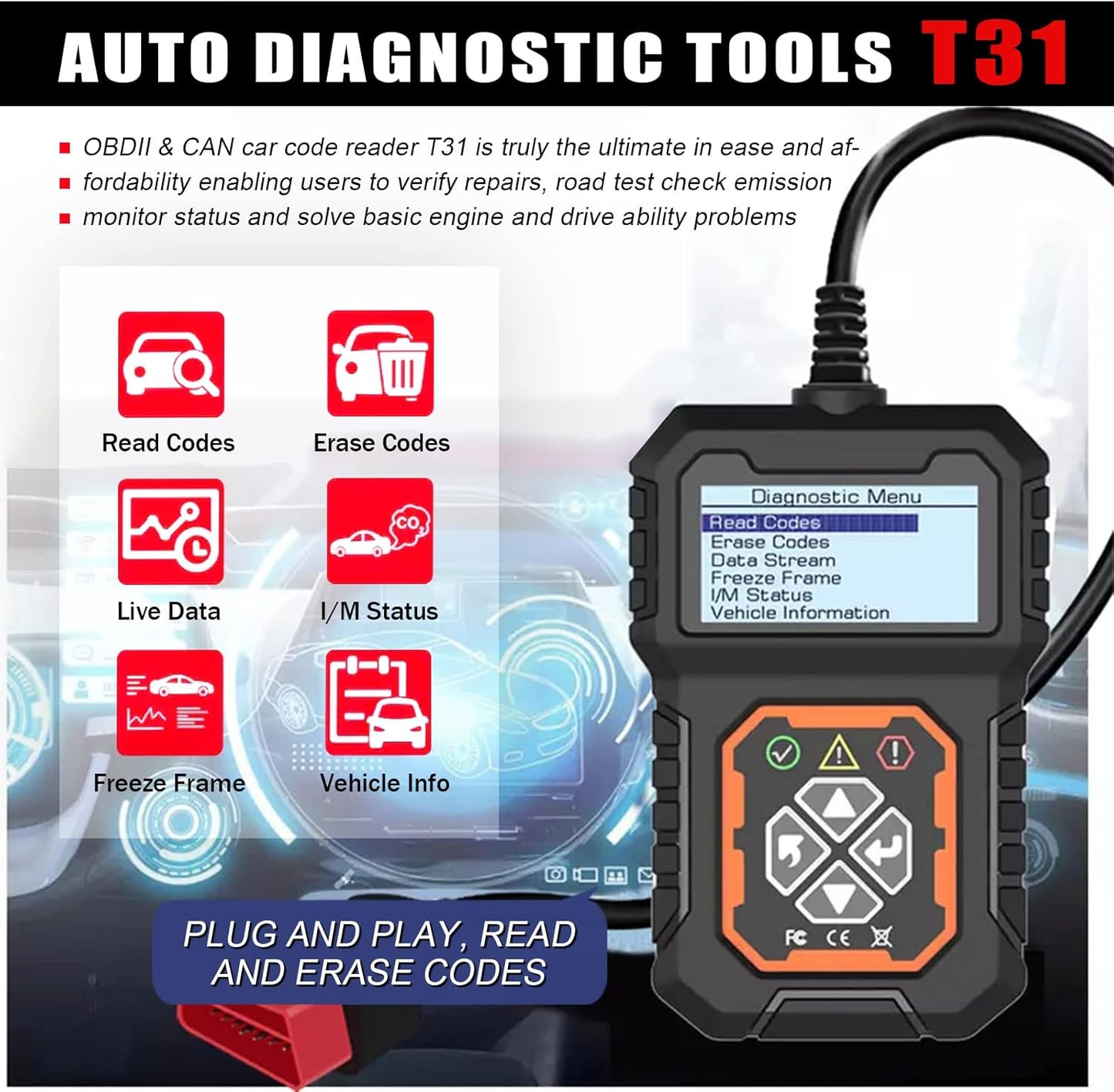 Máquina de Diagnóstico OBD2 Profissional