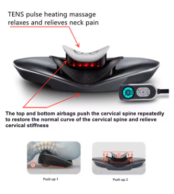 Massajador Cervical Profissional Modo Quente e Frio com Comando