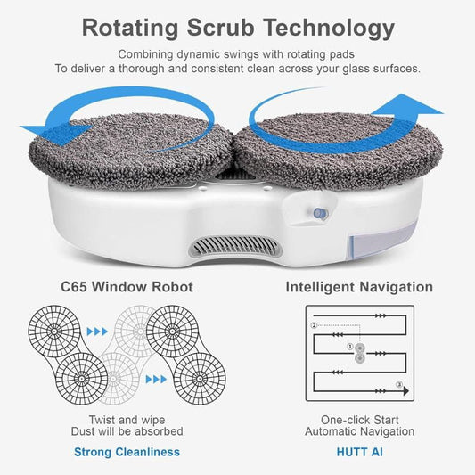 Robô limpador de vidros - HUTT C65 Branco