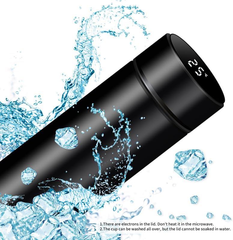 Garrafa Térmica Inteligente com Ecrã LED – Frio ou Quente Sempre à Mão