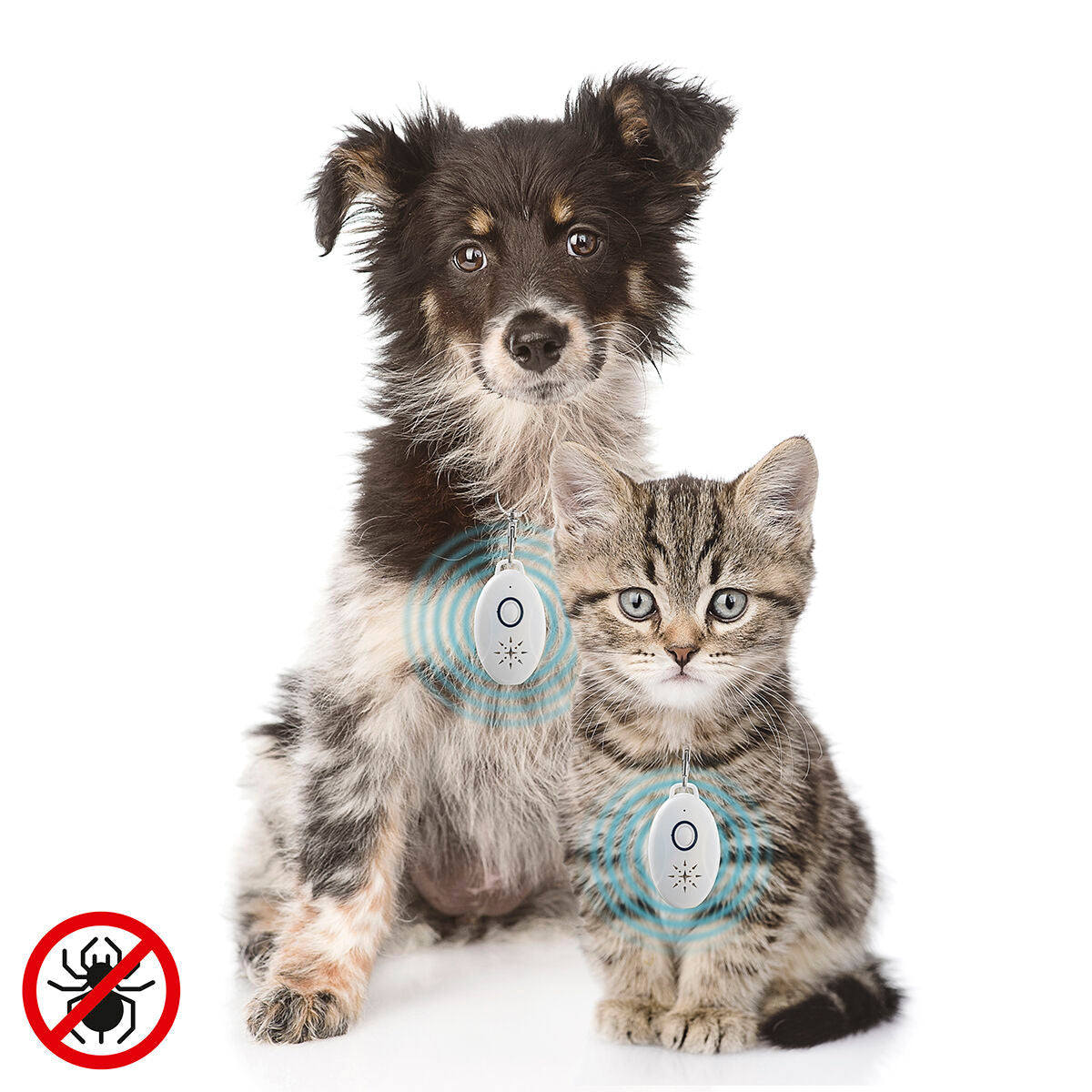 Repelente de Parasitas por Ultrassom Recarregável para Animais de Estimação PetRep InnovaGoods