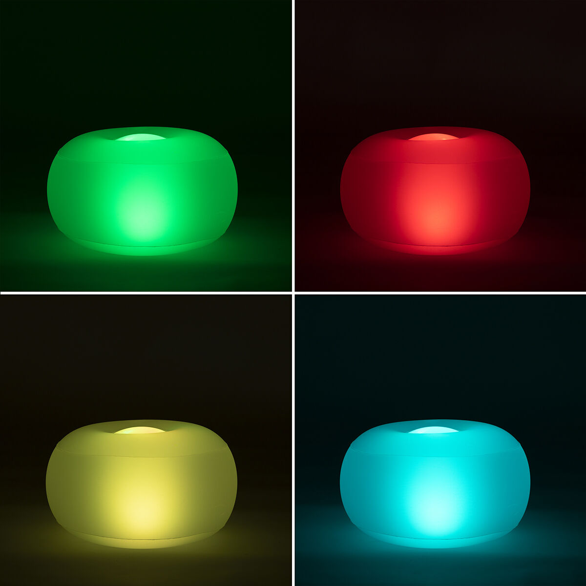 Assento Insuflável com LED Multicolor e Controlo Remoto Pulight InnovaGoods