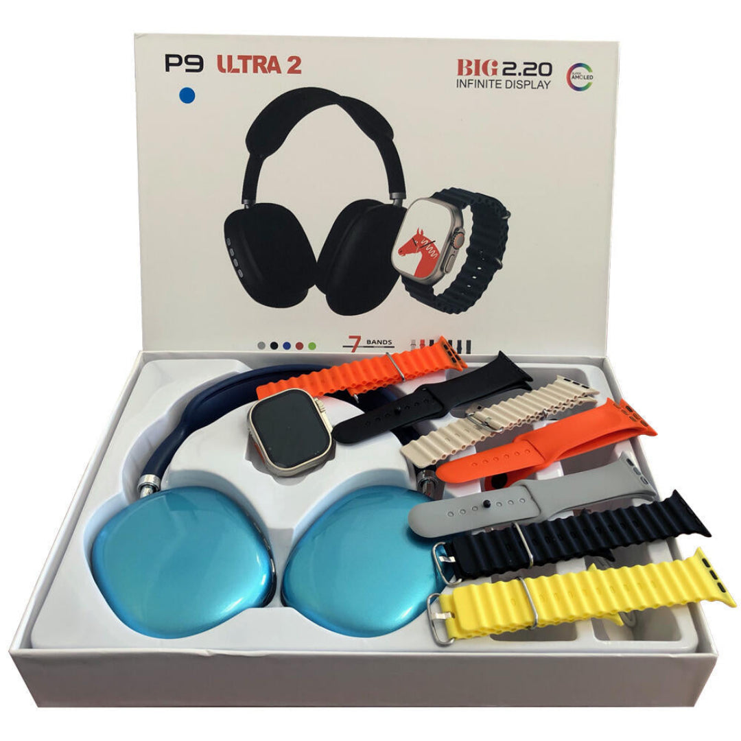 Smartwatch Ultra 2 com Auscultador P9 - COMPRA 1 LEVA 2