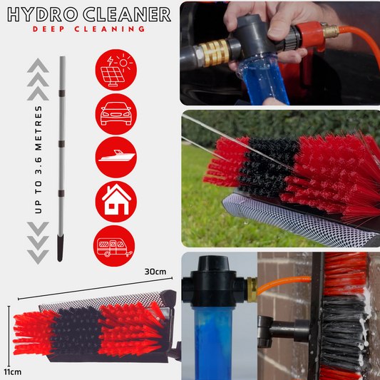 Escova Telescópica Hidráulica 3,6 m – Hydro Cleaner