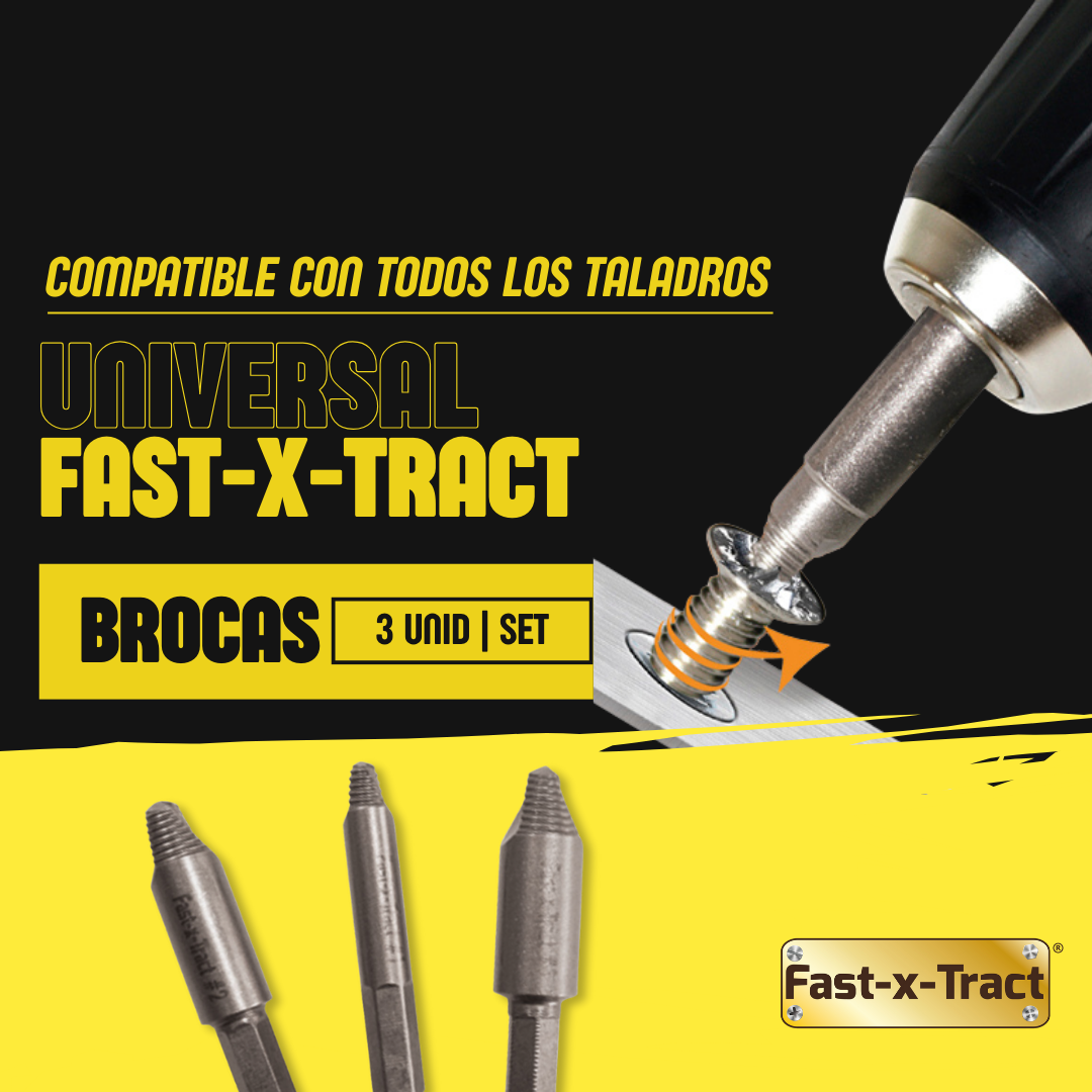 Conjunto de 3 Brocas Metálicas para Extrair Parafusos e Porcas