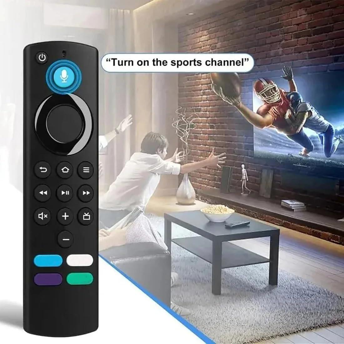 Comando à Distância com Controlo por Voz – Compatível com Amazon Fire TV Stick