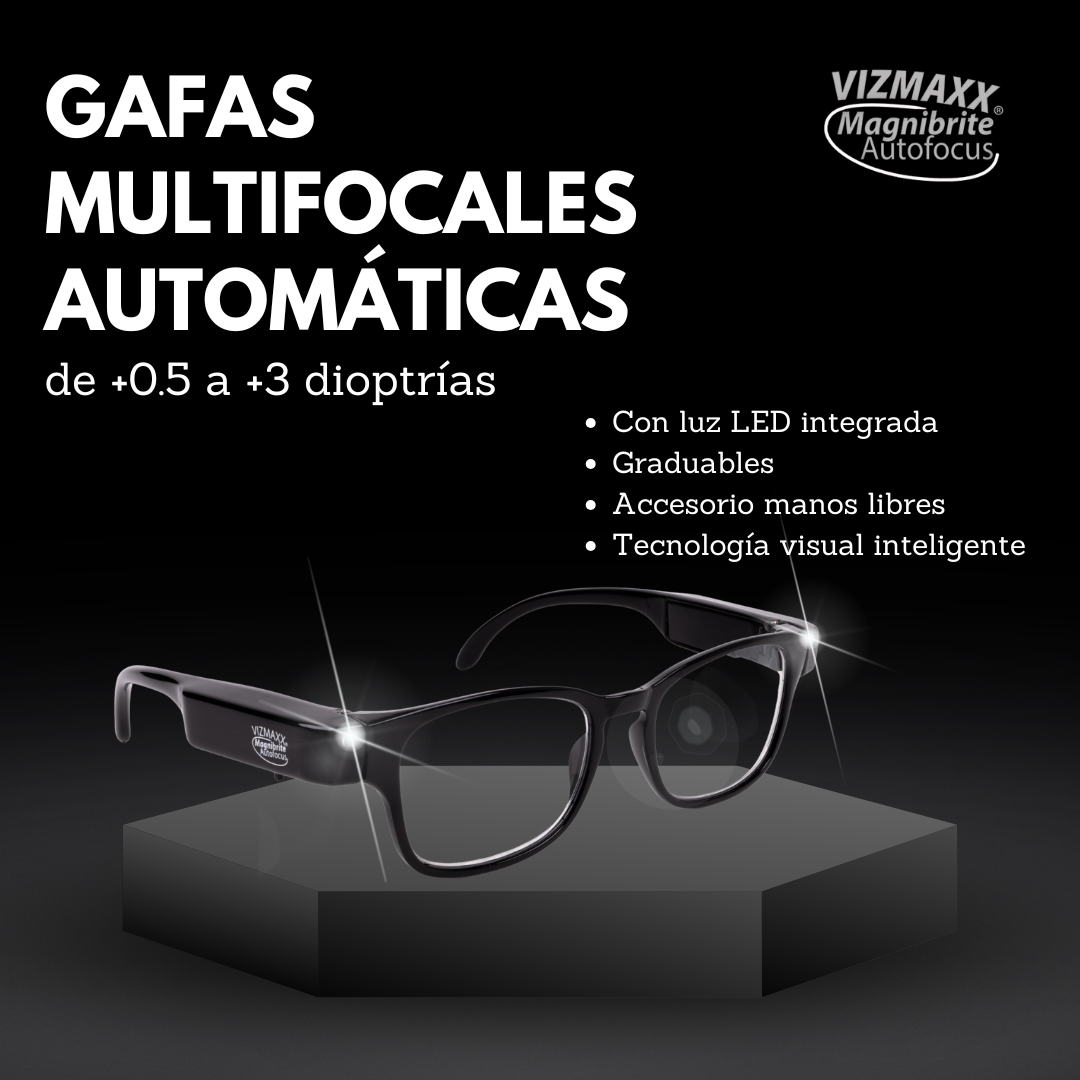 Óculos de Leitura Multifocais com Luz LED
