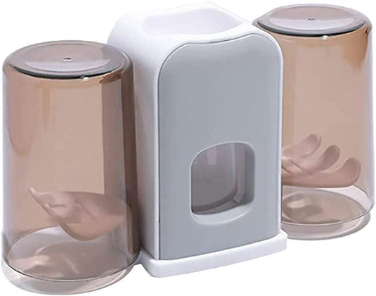 Suporte para Escovas de Dentes com Dispensador Automático de Pasta