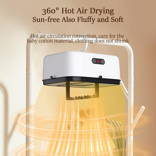 Secador de Roupa Portátil com Temporizador
