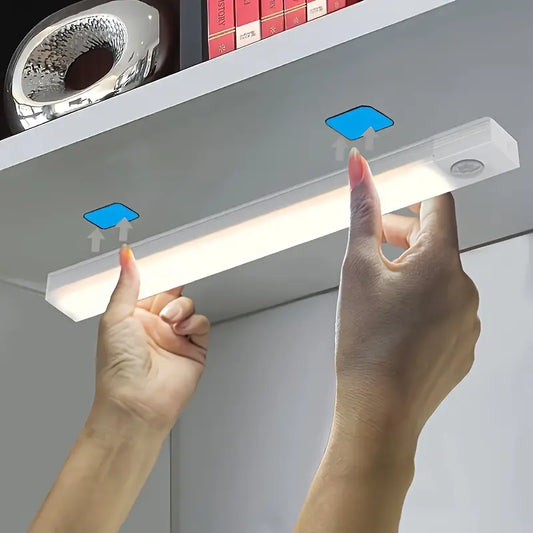 Barra de Luz LED Recarregável com Sensor de Movimento