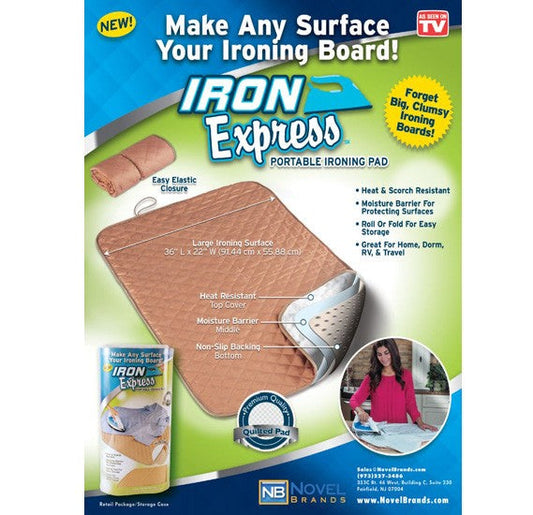 Tapete de Engomar Portátil – Prático, Compacto e Resistente ao Calor