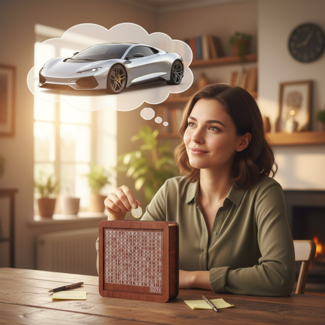 Mealheiro de Madeira com Contador