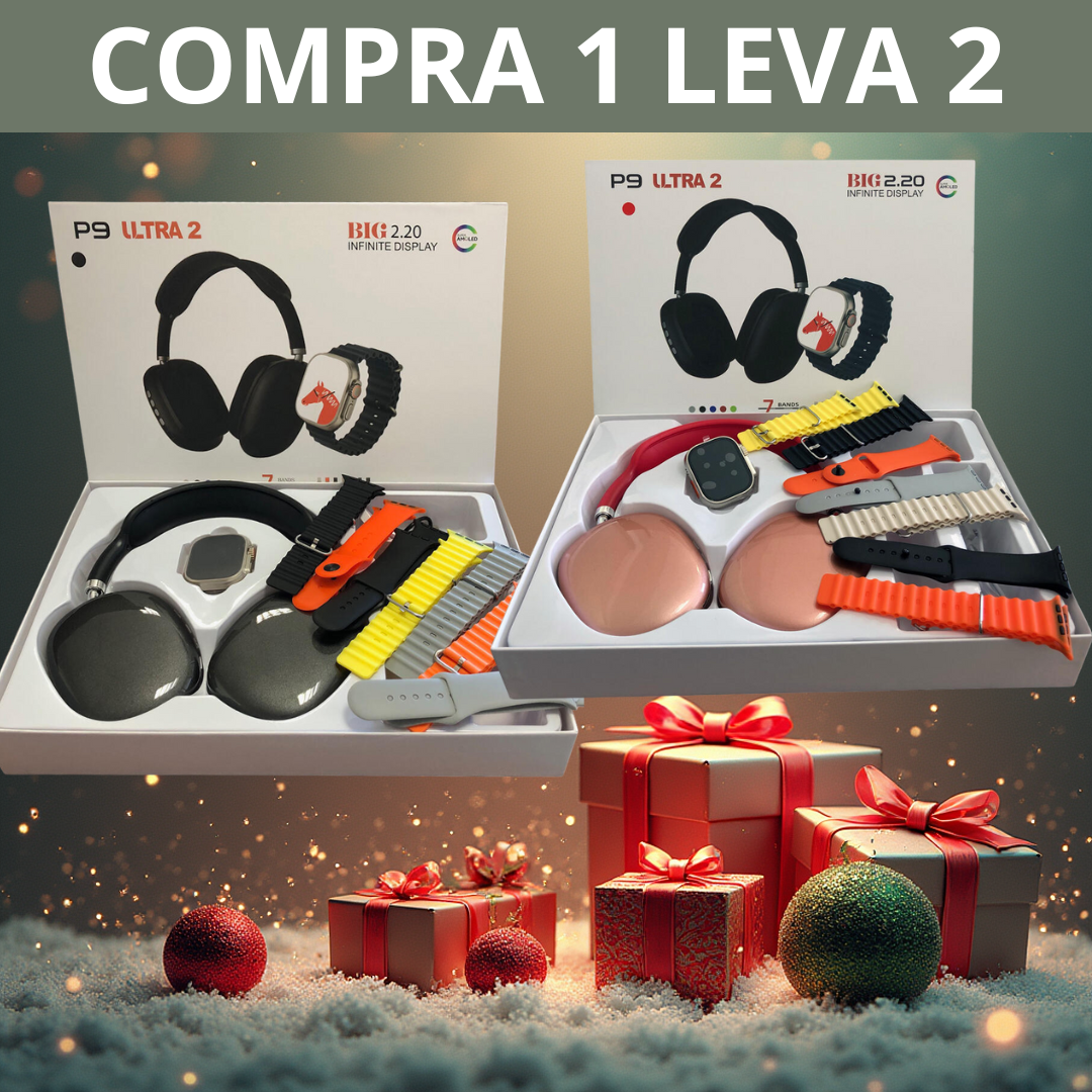 Smartwatch Ultra 2 com Auscultador P9 - COMPRA 1 LEVA 2