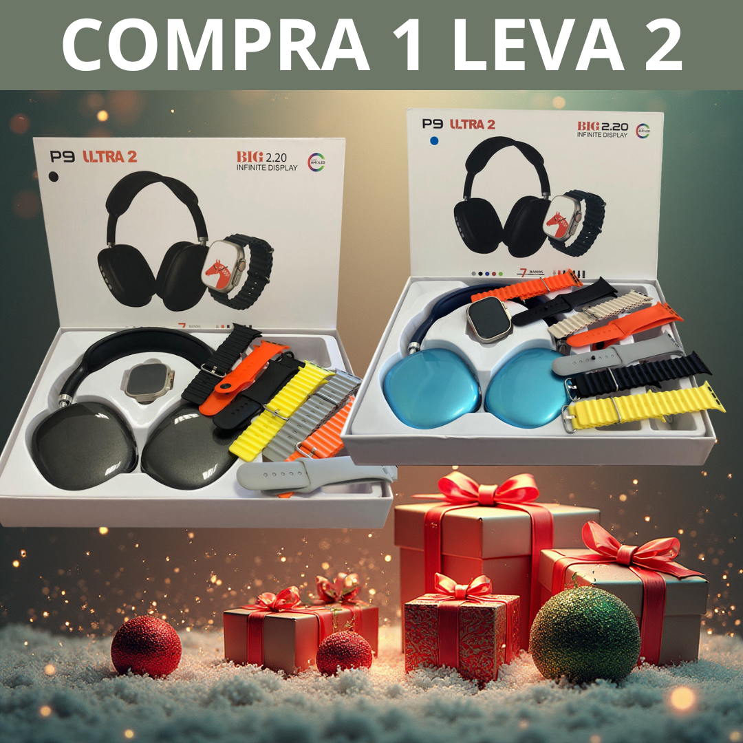 Smartwatch Ultra 2 com Auscultador P9 - COMPRA 1 LEVA 2