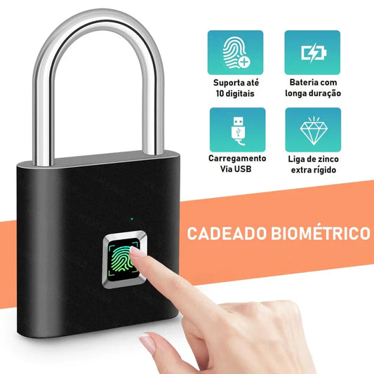 Cadeado Biometrico Com Impressão Digital