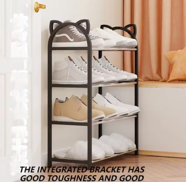 Sapateira Criativa Multicamadas com Design de Orelhas de Gato