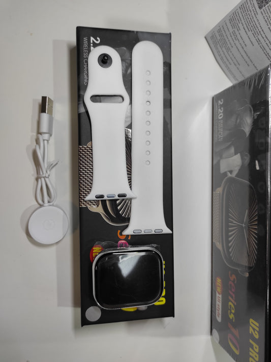 Smartwatch Série 10 com Ecrã de 2.2” – Branco