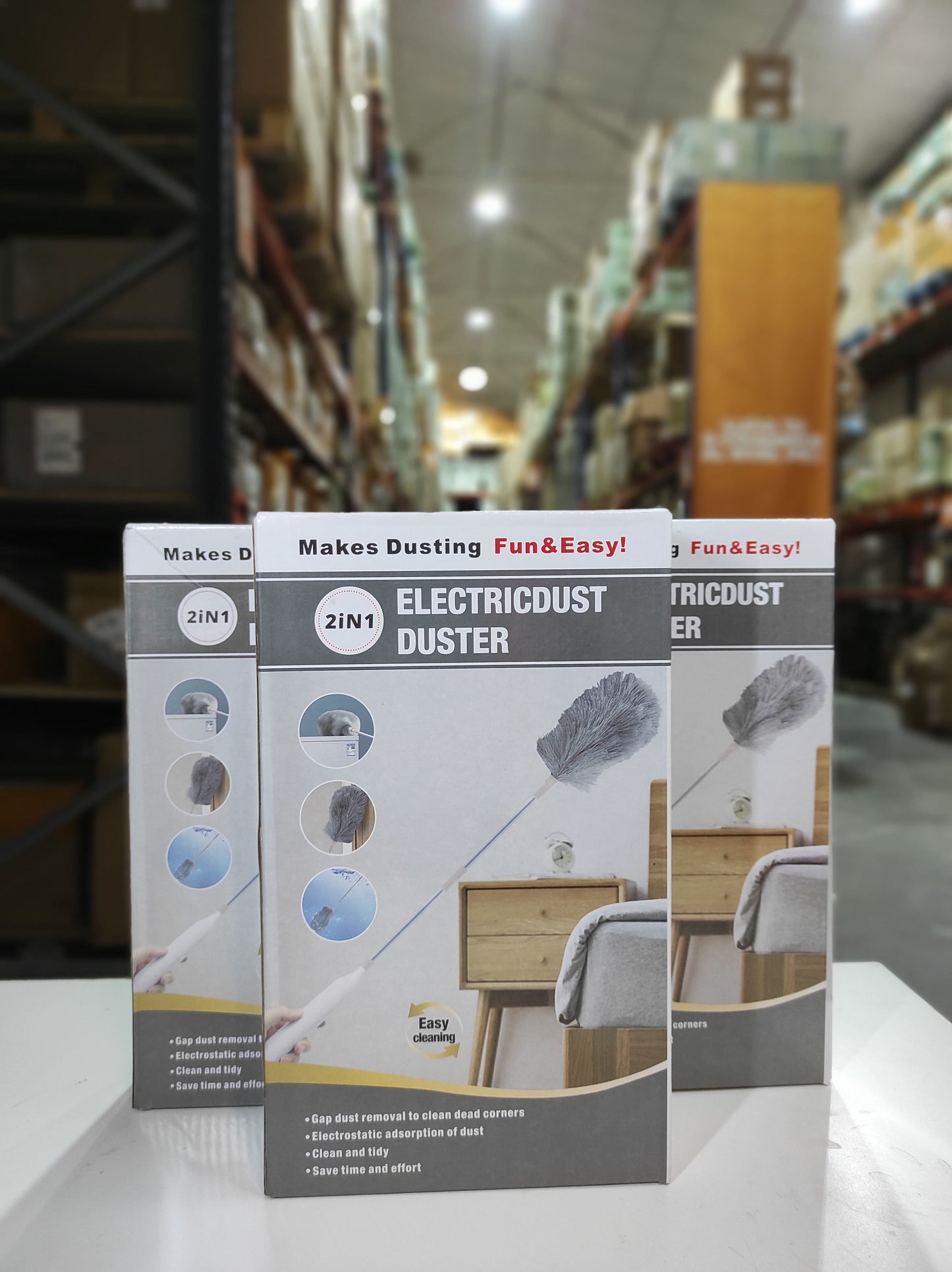 Escova Eléctrica Recarregável 2 em 1 – Limpeza Sem Esforço
