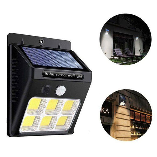 Lâmpada Solar com Sensor Movimento - 112Leds - PACK 2 UNIDADES
