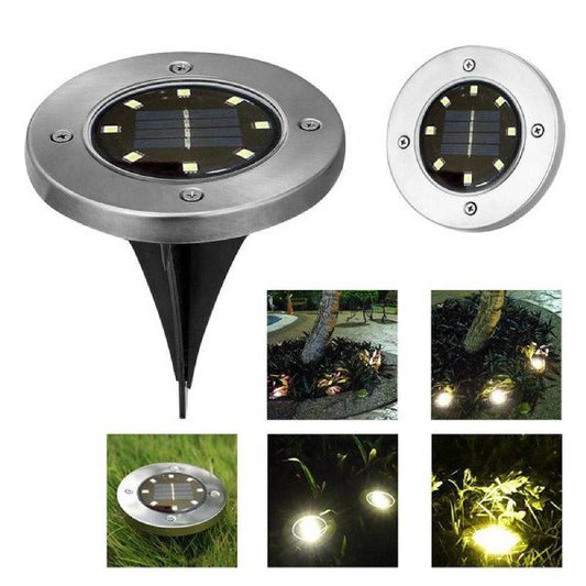 Luz Solar de Solo para Jardim – Pack de 6