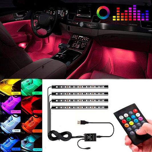 Luzes Led RGB para Carro Usb8